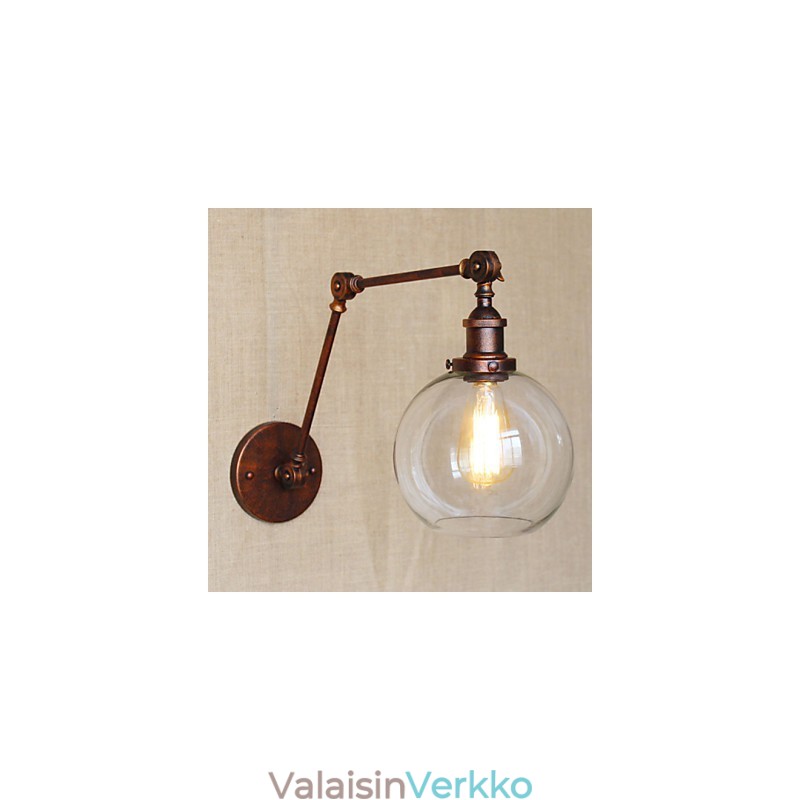 Seinälamput Swing Valot Lukeminen Seinävalot Crystal Mini Style Rustic Lodge Metal