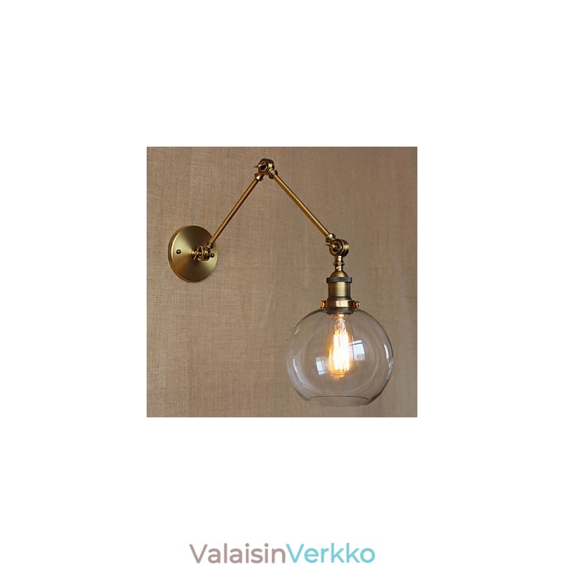 Seinälamput Swing Valot Lukeminen Seinävalot Crystal Mini Style Rustic Lodge Metal