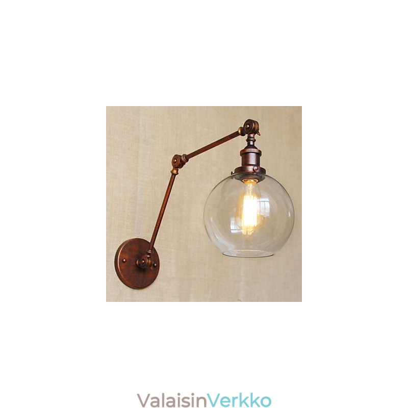 Seinälamput Swing Valot Lukeminen Seinävalot Crystal Mini Style Rustic Lodge Metal
