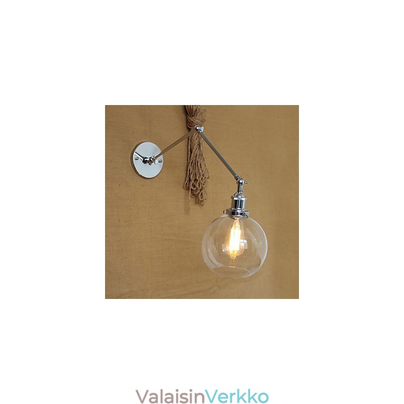 Seinälamput Swing Valot Lukeminen Seinävalot Crystal Mini Style Rustic Lodge Metal
