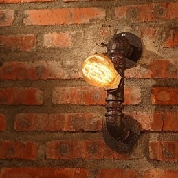 Retro seinävalaisimet Mini Style Rustic Lodge Metal