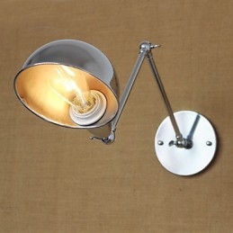 Seinälamput Swing Valot Lukeminen Seinävalot Mini Style Rustic Lodge Metal