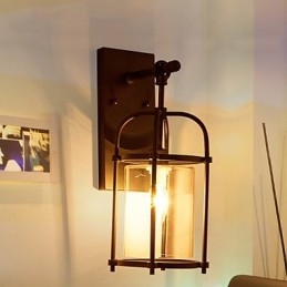 Creative Industrial Look -valaisimet Pohjois-Amerikan tyyliset seinävalaisimet Edison Flute -polttimolla, baarin sisustusvalaisimet