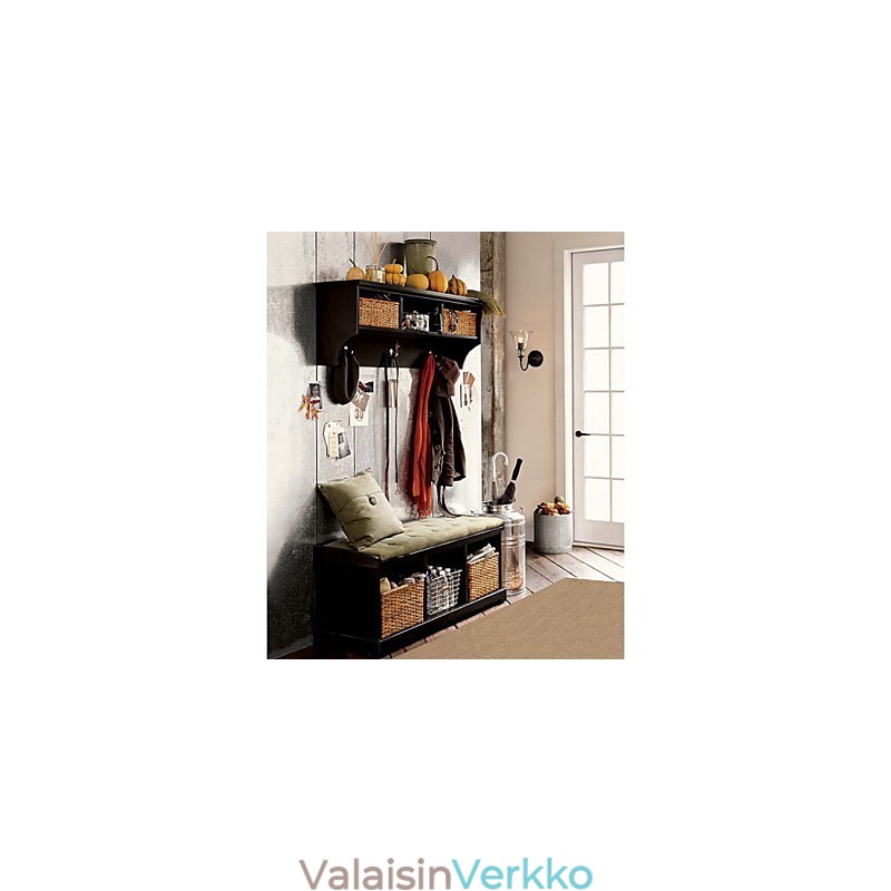 Luonnon inspiroima rautainen seinävalaisin läpinäkyvällä lasivarjostimella