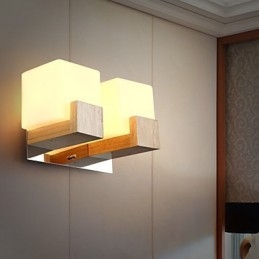 Seinävalaisimet Mini Style Modern Contemporary Wood Bamboo