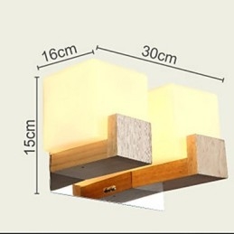 Seinävalaisimet Mini Style Modern Contemporary Wood Bamboo