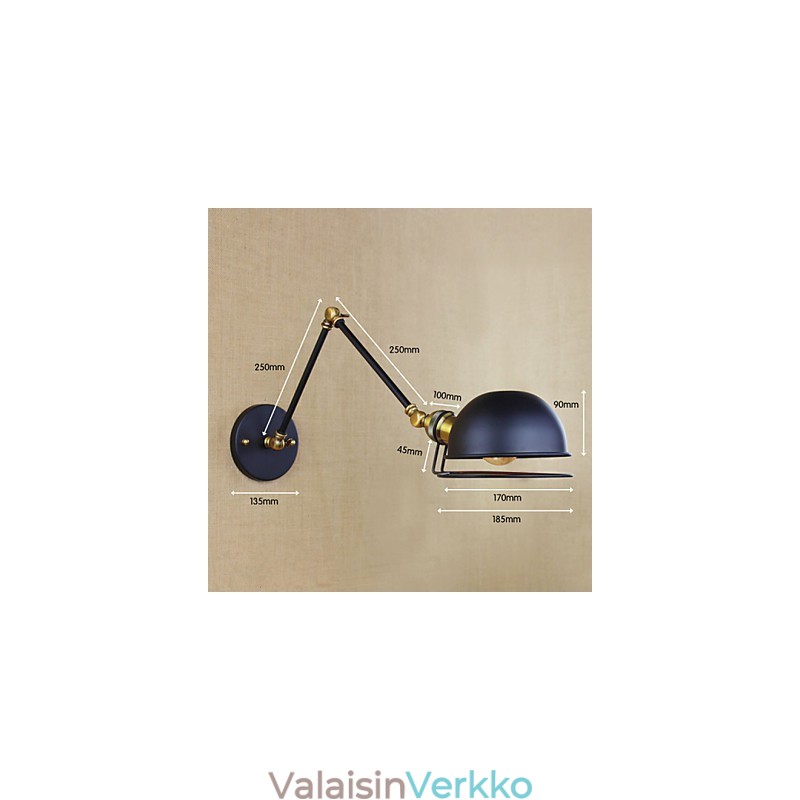 Seinälamput Swing Valot Lukeminen Seinävalot Mini Style Rustic Lodge Metal