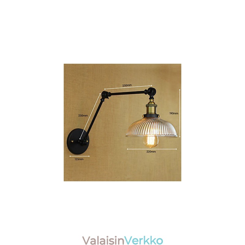 Seinälamput Swing Valot Lukeminen Seinävalot Mini Style Rustic Lodge Metal