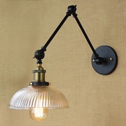 Seinälamput Swing Valot Lukeminen Seinävalot Mini Style Rustic Lodge Metal