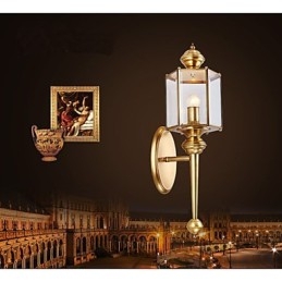 Puutarhavalaisin Täyskuparilamppu Ulkovalaisin Vedenpitävä lamppu B