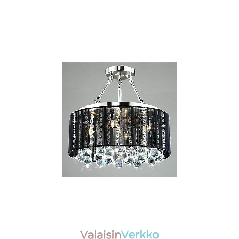 Perinteinen klassinen Crystal Crystal Crystal -metallitaskuteline