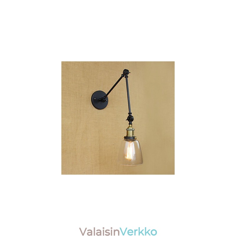 Antiikki pronssinen koristeellinen seinävalaisin