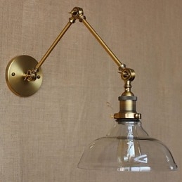LOFT Style Designer Lamppu Moderni lasipronssi Cafe koristeellinen seinävalaisin