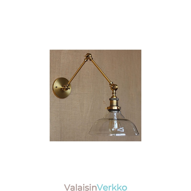 LOFT Style Designer Lamppu Moderni lasipronssi Cafe koristeellinen seinävalaisin