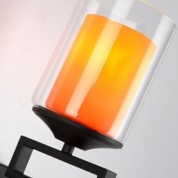 Retrolasi yksinkertainen yksipäällinen seinävalaisin kevyt seinävalaisin kristalli moderni nykyaikainen metalli