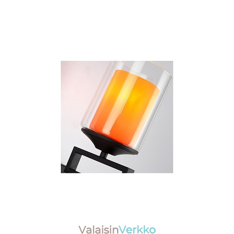 Retrolasi yksinkertainen yksipäällinen seinävalaisin kevyt seinävalaisin kristalli moderni nykyaikainen metalli