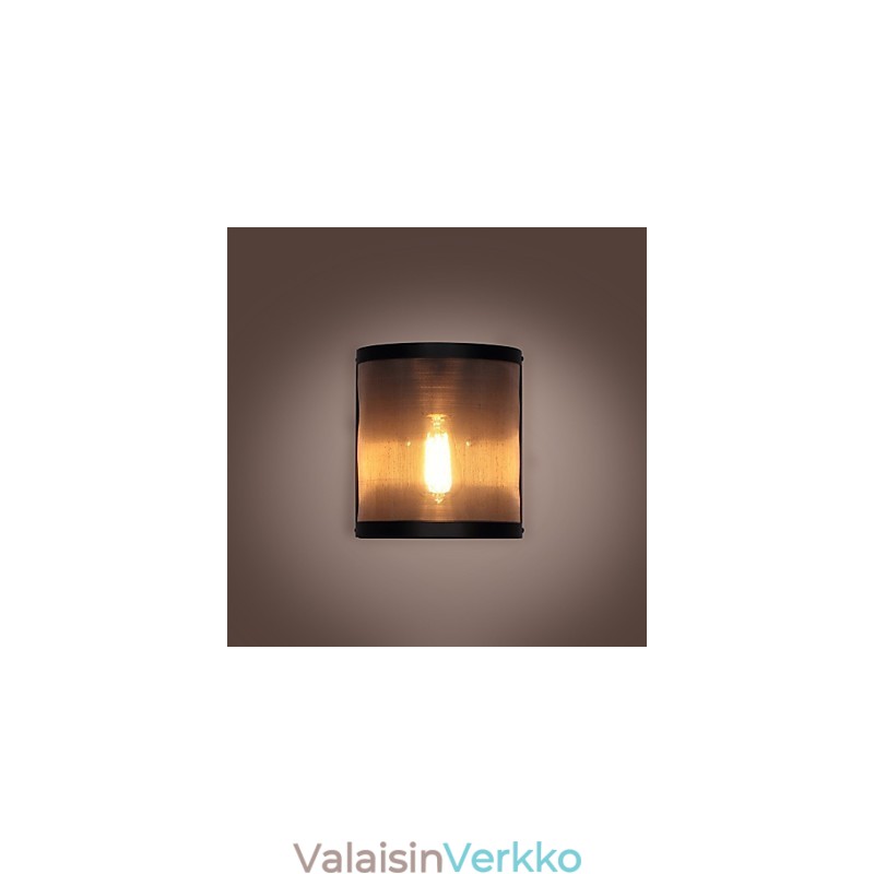 Vintage-tyylinen Yksinkertainen teräslankaverkko ja metalliseinälamppu Olohuoneen käytävä Ullakko Autotallin kellarin seinävalaisin