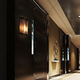 Vintage-tyylinen Yksinkertainen teräslankaverkko ja metalliseinälamppu Olohuoneen käytävä Ullakko Autotallin kellarin seinävalaisin