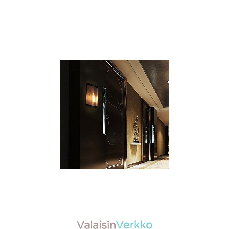 Vintage-tyylinen Yksinkertainen teräslankaverkko ja metalliseinälamppu Olohuoneen käytävä Ullakko Autotallin kellarin seinävalaisin