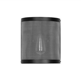 Vintage-tyylinen Yksinkertainen teräslankaverkko ja metalliseinälamppu Olohuoneen käytävä Ullakko Autotallin kellarin seinävalaisin