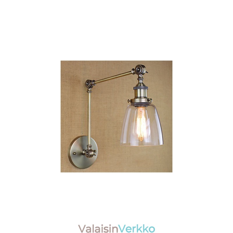 Retro Vintage Exclusive -hotellin aula Makuuhuone sängyn ääressä RACK antiikkipronssinen koristeellinen seinävalaisin