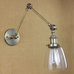 Retro Vintage Exclusive -hotellin aula Makuuhuone sängyn ääressä RACK antiikkipronssinen koristeellinen seinävalaisin