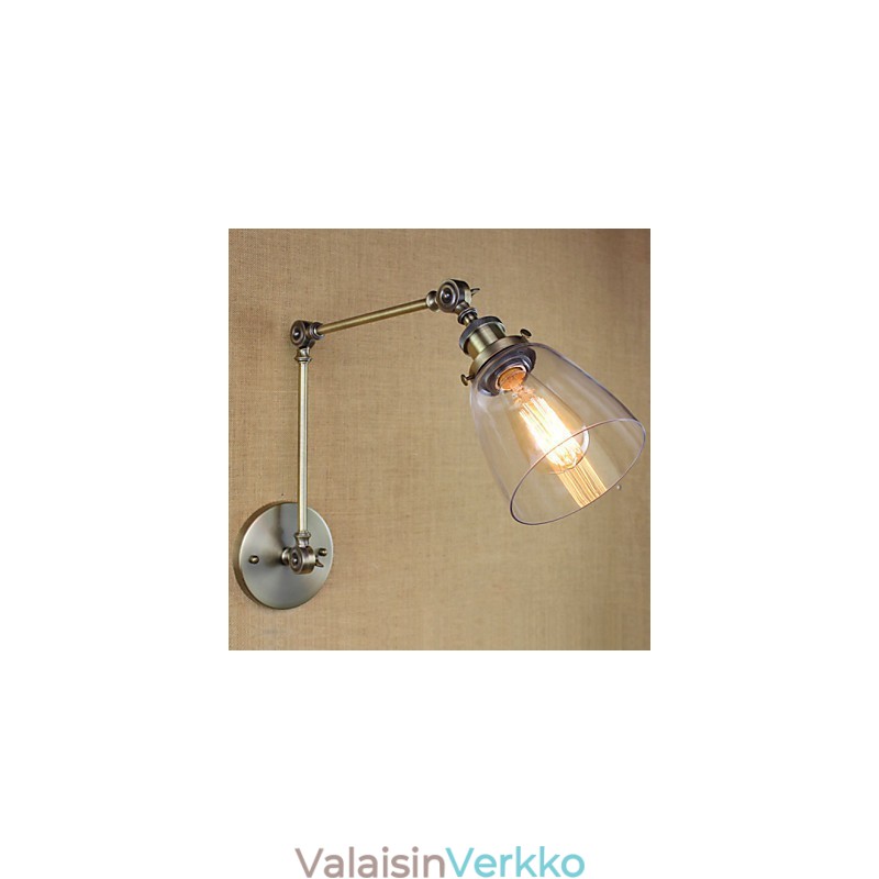 Retro Vintage Exclusive -hotellin aula Makuuhuone sängyn ääressä RACK antiikkipronssinen koristeellinen seinävalaisin