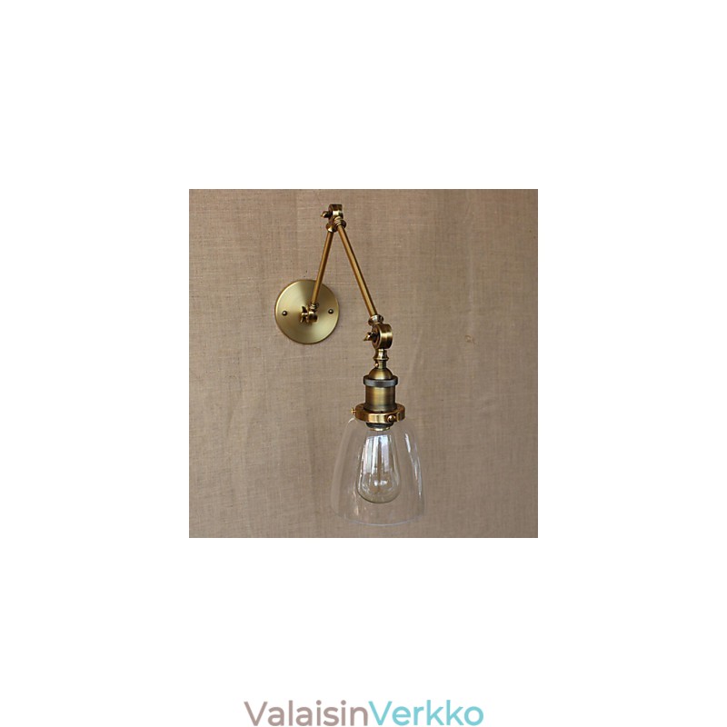 Retro Vintage Exclusive -hotellin aula Makuuhuone sängyn ääressä RACK antiikkipronssinen koristeellinen seinävalaisin