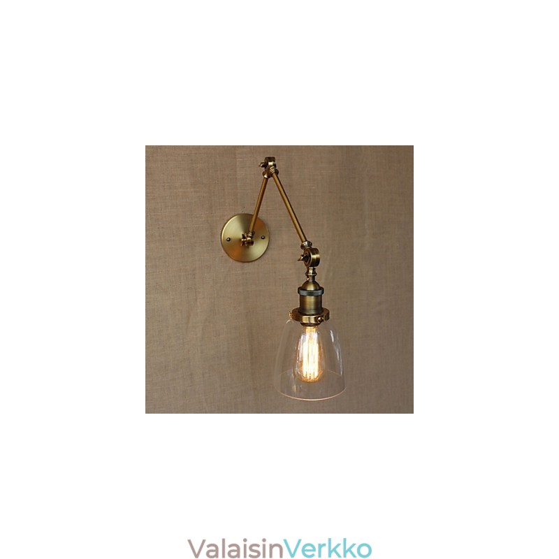 Retro Vintage Exclusive -hotellin aula Makuuhuone sängyn ääressä RACK antiikkipronssinen koristeellinen seinävalaisin