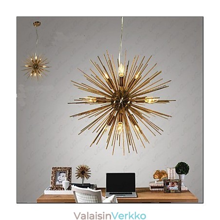 Retro Imitation Copper Creative line 10 Lights kattokruunu Retro Imitation Copper Creative line 10 Lights kattokruunu