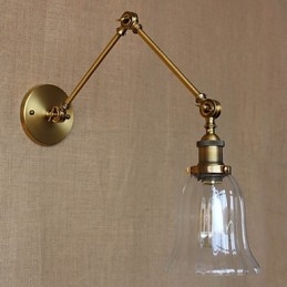 Amerikkalainen maa Milano Pohjoismainen pronssinen pinnoituslasi kaksoisvarsi, pitkä varsi Parvekkeen seinäkoriste