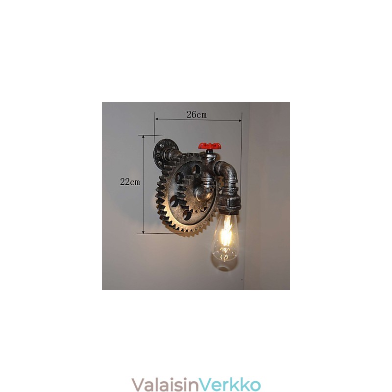 Creative Iron Bar Ravintola Baari Käytävä seinävalaisin Seinälamppu Loft Industrial Varuste Persoonallisuus tehdä vanhat vesiputket