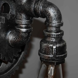 Creative Iron Bar Ravintola Baari Käytävä seinävalaisin Seinälamppu Loft Industrial Varuste Persoonallisuus tehdä vanhat vesiputket