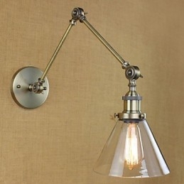 Rautapinnoitus Pronssi Baari käytävä ruokasali Hotelli Vintage rautavarsi lasi seinävalaisin
