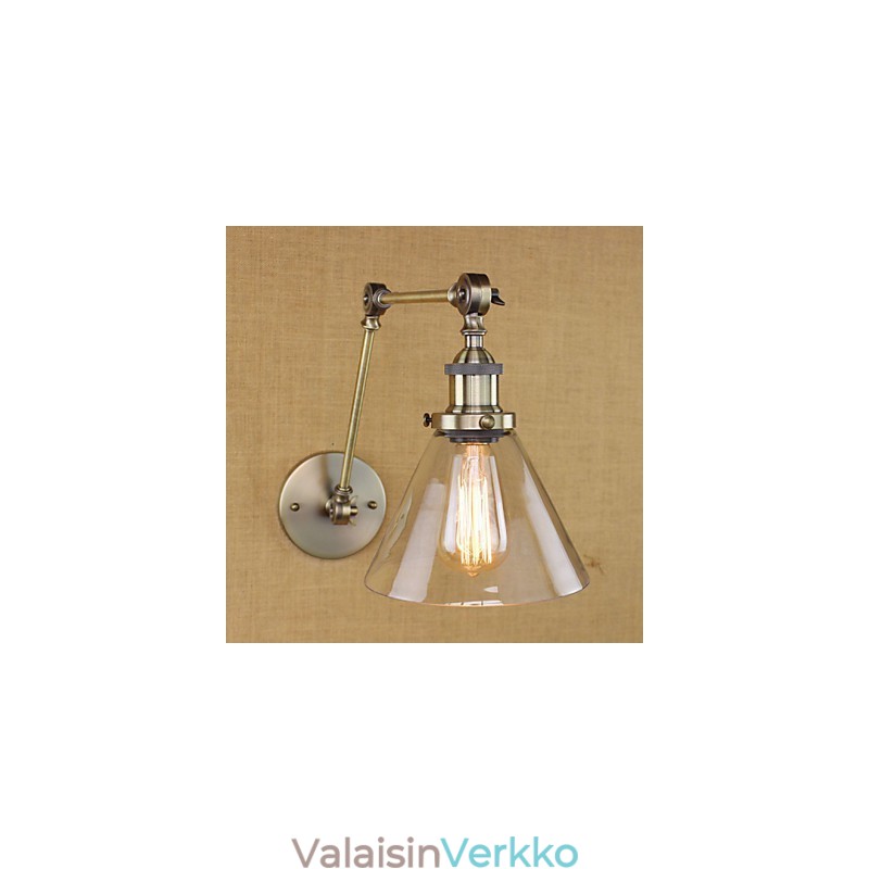 Rautapinnoitus Pronssi Baari käytävä ruokasali Hotelli Vintage rautavarsi lasi seinävalaisin