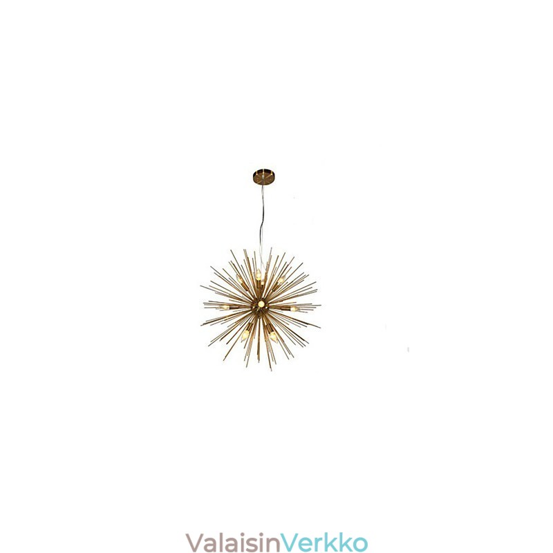 Retro Imitation Copper Creative line 10 Lights kattokruunu
