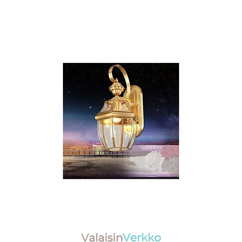Puutarhalamppu Täysi kuparilamppu Ulkovalaisin Vedenpitävä lamppu
