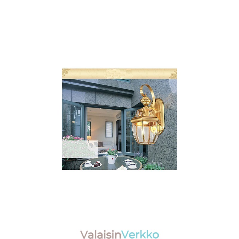Puutarhalamppu Täysi kuparilamppu Ulkovalaisin Vedenpitävä lamppu