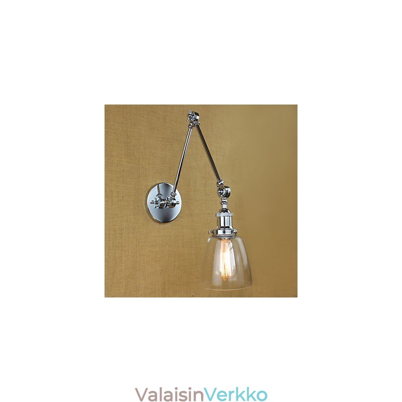 Kromilasi kaksinkertainen varsi säädettävä hopea baari KTV Bedside Aisle Ravintola Hotellihuoneen seinä