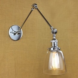 Kromilasi kaksinkertainen varsi säädettävä hopea baari KTV Bedside Aisle Ravintola Hotellihuoneen seinä