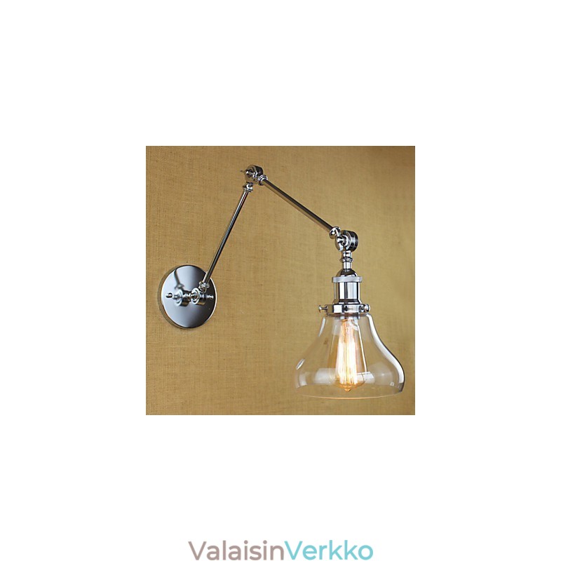 Kromilasi kaksinkertainen varsi säädettävä hopea baari KTV Bedside Aisle Ravintola Hotellihuoneen seinä