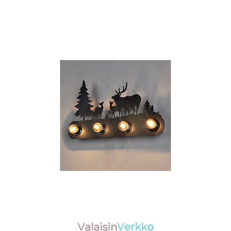 4 valoa American Village Pastoral LOFT Style Makuuhuoneen käytävän rautaiset retroseinävalaisimet