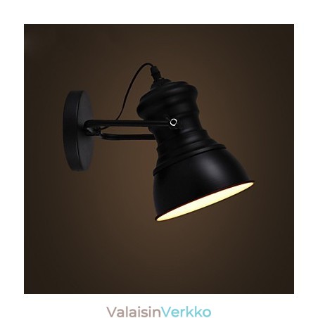 Art Deco -seinävalaisin Teollinen rautakyltti Loft-seinävalaisin