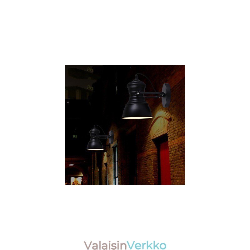 Art Deco -seinävalaisin Teollinen rautakyltti Loft-seinävalaisin