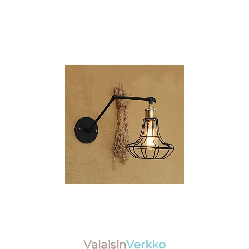 Seinälamput Swing Valot Lukeminen Seinävalot Mini Style Rustic Lodge Metal
