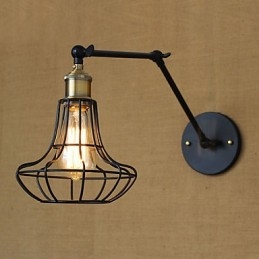 Seinälamput Swing Valot Lukeminen Seinävalot Mini Style Rustic Lodge Metal