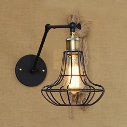 Seinälamput Swing Valot Lukeminen Seinävalot Mini Style Rustic Lodge Metal