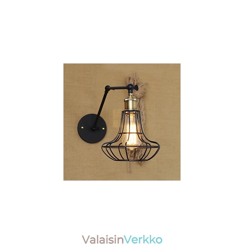 Seinälamput Swing Valot Lukeminen Seinävalot Mini Style Rustic Lodge Metal