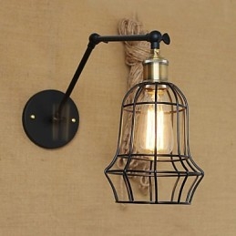 Seinälamput Swing Valot Lukeminen Seinävalot Mini Style Rustic Lodge Metal