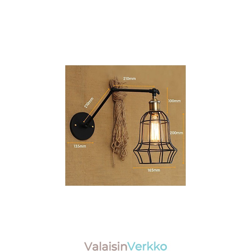 Seinälamput Swing Valot Lukeminen Seinävalot Mini Style Rustic Lodge Metal